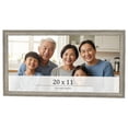 thumbnail image 1 of 20x11 Frame Grey Solid Wood Picture Frame Width 1 Inches | Interior Frame Depth 0.5 Inches |, 1 of 8