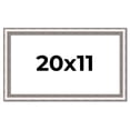 thumbnail image 1 of 20x11 Frame Silver Real Wood Picture Frame Width 1.25 Inches | Interior Frame Depth 0.5 Inches |, 1 of 8