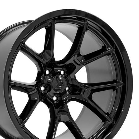 20X11 Gloss Black 10369 Rear Rim Fit Dodge Charger Challenger Scatpak Style