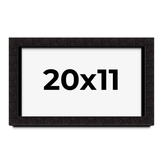 20x11 Shadow Box Black Solid Wood Display Picture Frame | 1 Inch Rabbet Depth | | 1.375 Inch