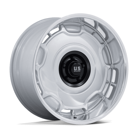 20x11 US Mags UC146 Arlington Silver Matte Black Center Wheel 5x5 (-6mm)