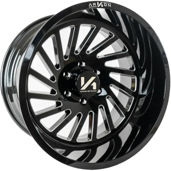 20x12 Black Milled Wheel Arkon Off-Road Caesar (Proper Directional) 6x5.5 -51