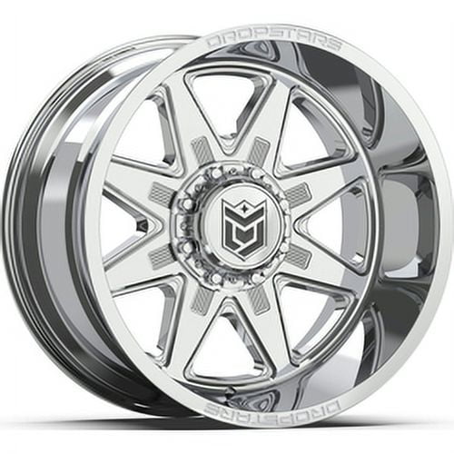 20x12 Dropstars 655C Chrome Plated Wheel 8x170 -44 - Walmart.com