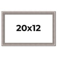 thumbnail image 1 of 20x12 Frame Grey Real Wood Picture Frame Width 1.25 inches | Interior Frame Depth 0.5 inches | Hans, 1 of 8