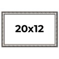 thumbnail image 1 of 20x12 Frame Silver Real Wood Picture Frame Width 1.125 Inches | Interior Frame Depth 0.5 Inches |, 1 of 8