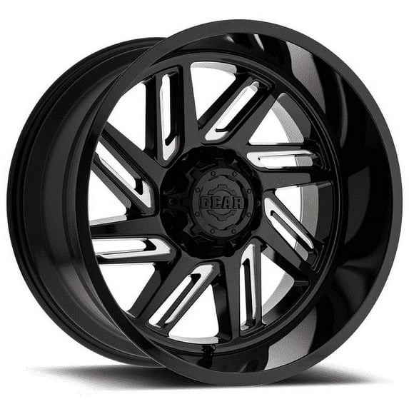 20x12 Gear Off Road 748BM Hacksaw Blk Mill Wheel 6x135/6x5.5 (-44mm)