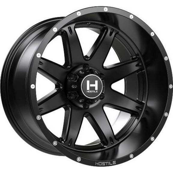 20x12 Hostile H109 Alpha Asphalt (Satin Black) Wheel 5x5.5 (-44mm)
