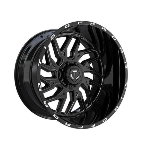 TIS 544BM 20X12 8X170 Offset -44 Black Milled Wheel Rim