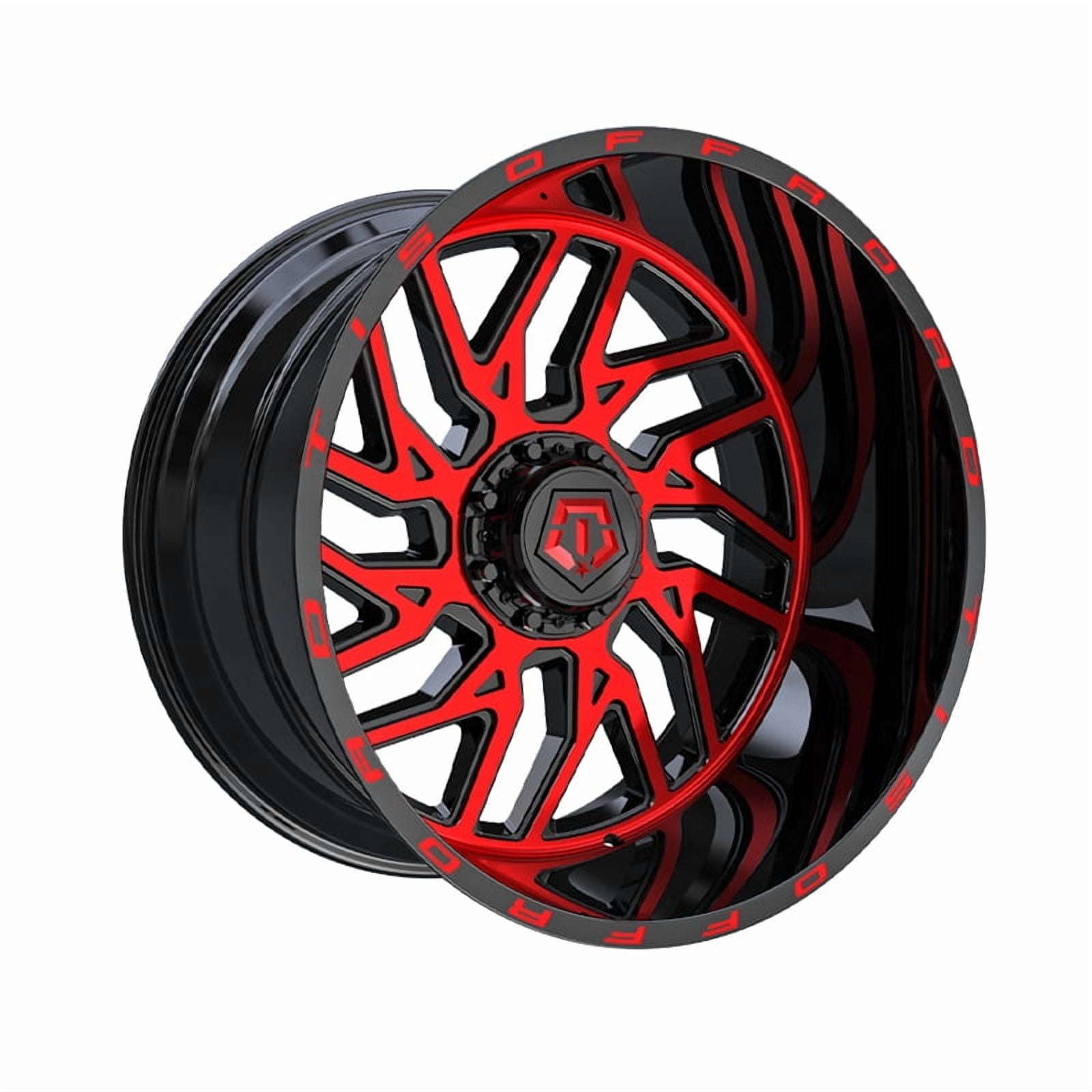 1 X TIS 544MBR 20X12 6X135/6X5.50 108 Hub -44 Offset Black & Milled ...