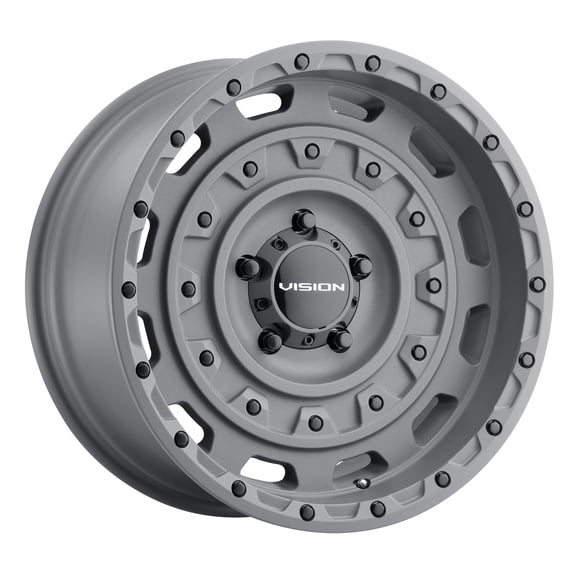 20x12 Vision 403 Tactical Thrashed Gun Metal Wheel 5x5 (-44mm)