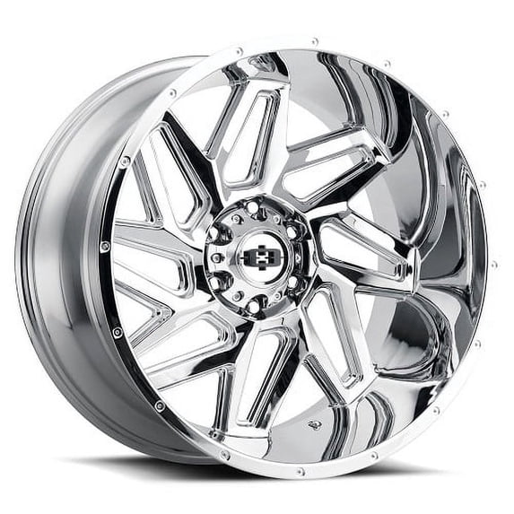 20" Vision Off-Road 361 Spyder Chrome Wheel 20x12 6x135 Lifted Truck Rim -51mm