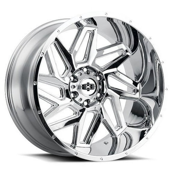 20x12 Vision Off-Road 361 Spyder Chrome Wheel 8x180 (-51mm)
