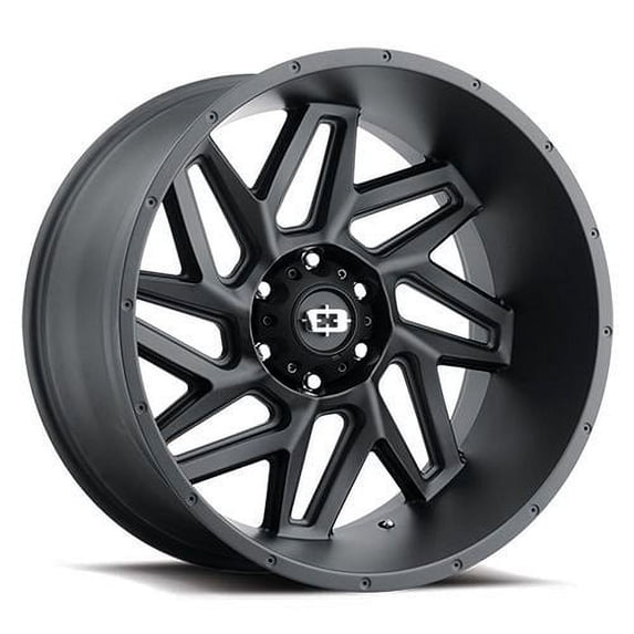 20" Vision Off-Road 361 Spyder Satin Black Wheel 20x12 5x5.5 Lifted Rim -51mm