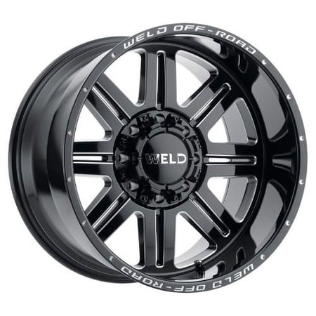 20x12 WELD Off-Road W103 Chasm Gloss Black and Milled Wheel 8x180 (-44mm)