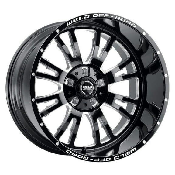 20x12 WELD Off-Road W158 Slingblade Gloss Black Milled Wheel 8x170 (-44mm)
