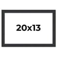 thumbnail image 1 of 20x13 Frame Black Real Wood Picture Frame Width 1.25 Inches | Interior Frame Depth 0.5 Inches |, 1 of 8