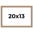 thumbnail image 1 of 20x13 Frame Brown 60's Wooden Cabinet Solid Wood Picture Frame | 1 Inch Moulding Width | Complete, 1 of 8