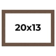 thumbnail image 1 of 20x13 Frame Brown Farmhouse Solid Wood Picture Frame Width 1.5 Inches | Interior Frame Depth 0.5, 1 of 8