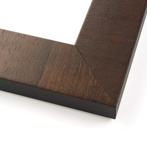 20x13 Frame Brown & Wood Tones Solid Wood Picture Frame Width 2 Inches | Interior Frame Depth 1