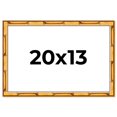 thumbnail image 1 of 20x13 Frame Gold Bamboo Solid Wood Picture Frame | 1 Inch Moulding Width | Interior Frame Depth, 1 of 8