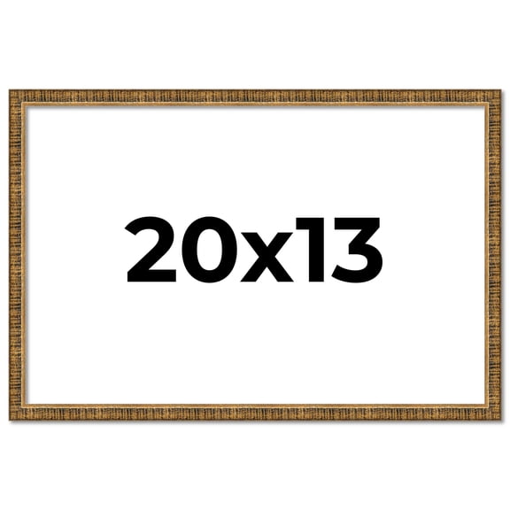 20x13 Frame Gold Picture Frame - Complete Modern Photo Frame Includes UV Acrylic Shatter Guard