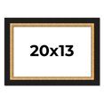 thumbnail image 1 of 20x13 Frame Gold Real Wood Picture Frame Width 2.25 Inches | Interior Frame Depth 0.5 Inches |, 1 of 8