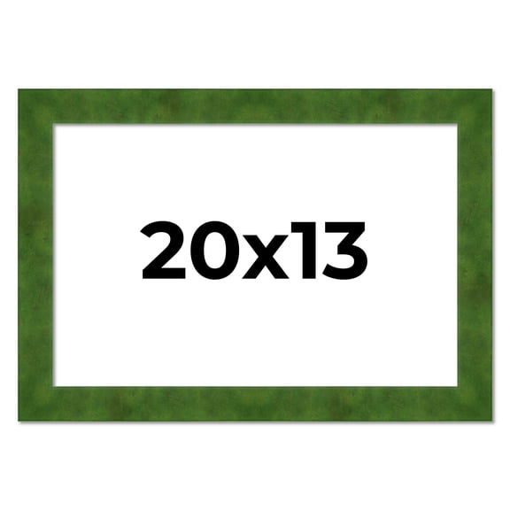 20x13 Frame Green Burl Solid Wood Picture Frame | 1.75 Inches Moulding Width | Interior Frame Depth