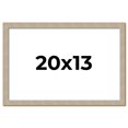 thumbnail image 1 of 20x13 Frame Grey Solid Wood Picture Frame Width 1 Inches | Interior Frame Depth 0.5 Inches |, 1 of 8