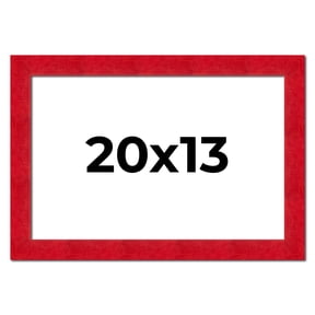 20x13 Frame Red Burl Solid Wood Picture Frame Width 1.75 Inches | Interior Frame Depth 0.5 Inches |
