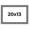 thumbnail image 1 of 20x13 Frame Silver Black Rustic Sonoma Solid Wood Picture Frame | 1.5 Inch Moulding Width |, 1 of 8