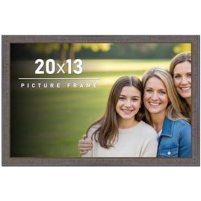 20x13 Frame Slate Blue Distressed Rustic Solid Wood Picture Frame | 0.75 Inch Moulding Width |