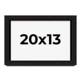thumbnail image 1 of 20x13 Shadow Box Black Solid Wood Display Picture Frame | 1 Inch Rabbet Depth | | 1.375 Inch, 1 of 4