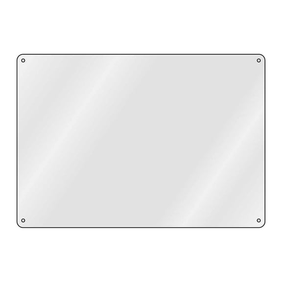 20x14 Aluminum OSHA Sign Blank (Sold by The Piece)