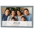 thumbnail image 1 of 20x14 Frame Blue Scuffed Farm Board Solid Wood Picture Frame Width 0.75 Inches | Interior Depth 0.5, 1 of 8