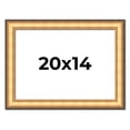 thumbnail image 1 of 20x14 Frame Gold Plein Aire Solid Wood Picture Frame Width 2 Inches | Interior Frame Depth 0.5, 1 of 8
