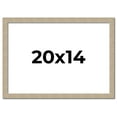 thumbnail image 1 of 20x14 Frame Grey Solid Wood Picture Frame Width 1 Inches | Interior Frame Depth 0.5 Inches |, 1 of 8