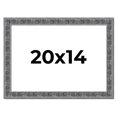 thumbnail image 1 of 20x14 Frame Silver Black Rustic Sonoma Solid Wood Picture Frame | 1.5 Inch Moulding Width |, 1 of 8