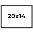 thumbnail image 1 of 20x14 Rustic Brown Real Wood Picture Frame Width 0.75 inches | Interior Frame Depth 0.5 inches |, 1 of 8