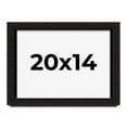thumbnail image 1 of 20x14 Shadow Box Black Solid Wood Display Picture Frame | 1 Inch Rabbet Depth | | 1.375 Inch, 1 of 4