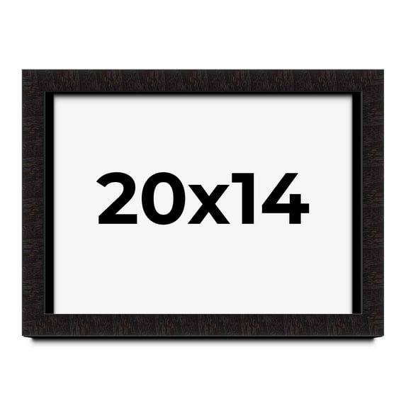 20x14 Shadow Box Black Solid Wood Display Picture Frame | 1 Inch Rabbet Depth | | 1.375 Inch