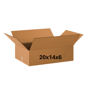 20x14x6 (200 lb strength) | SINGLE CARDBOARD BOX