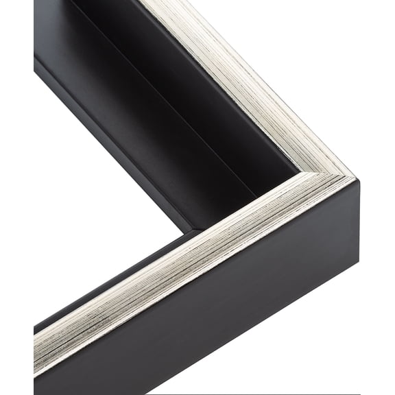 20x15 Canvas Floater Frame Silver Solid Wood Frame Width 1.75 Inches | Interior Frame Depth 1 5/8