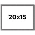 thumbnail image 1 of 20x15 Frame Blue Kingsley Pewter Solid Wood Picture Frame Width 0.75 Inches |Interior Depth 0.5, 1 of 8