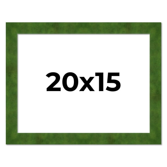 20x15 Frame Green Burl Solid Wood Picture Frame | 1.75 Inches Moulding Width | Interior Frame Depth