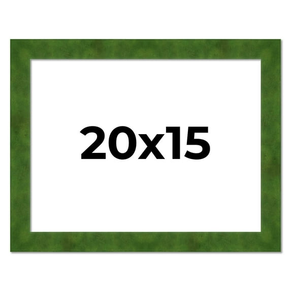 20x15 Frame Green Burl Solid Wood Picture Frame | 1.75 Inches Moulding Width | Interior Frame Depth