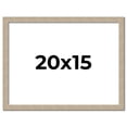 thumbnail image 1 of 20x15 Frame Grey Solid Wood Picture Frame Width 1 Inches | Interior Frame Depth 0.5 Inches |, 1 of 8