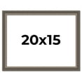 thumbnail image 1 of 20x15 Frame Silver Real Wood Picture Frame Width 1.25 Inches | Interior Frame Depth 0.5 Inches |, 1 of 8