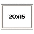 thumbnail image 1 of 20x15 Frame Silver Real Wood Picture Frame Width 1.25 Inches | Interior Frame Depth 0.5 Inches |, 1 of 8