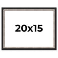 thumbnail image 1 of 20x15 Frame Silver Real Wood Picture Frame Width 1.25 Inches | Interior Frame Depth 0.75 Inches |, 1 of 8