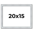 thumbnail image 1 of 20x15 Frame Sterling Silver Solid Wood Picture Frame | 1.25 Inch Moulding Width | 0.75 Inch, 1 of 8